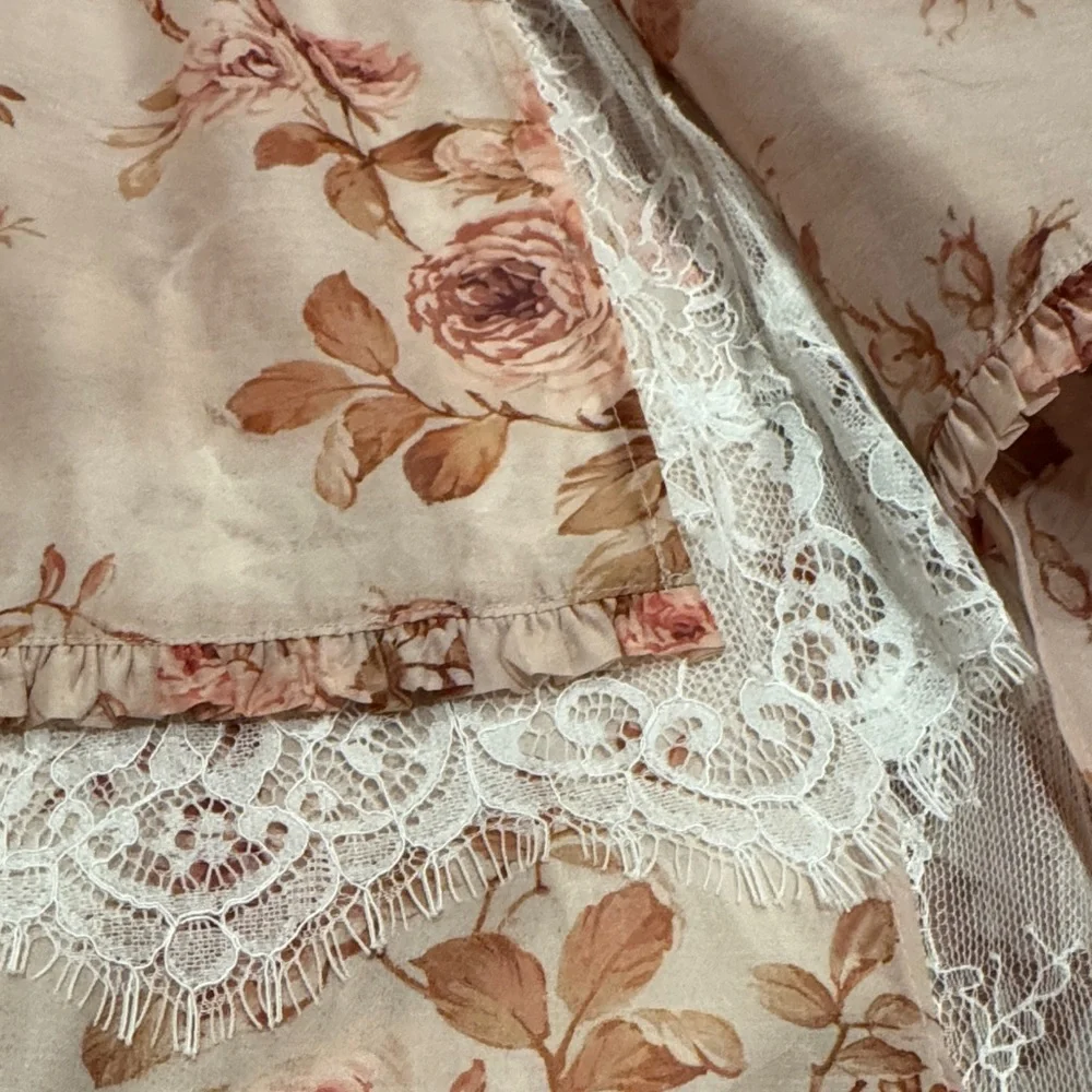 V. Chapman Jolie Rose Print Dress - Picture 5 of 8